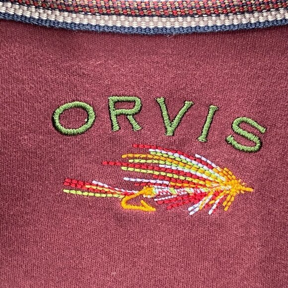Orvis 1/4 Zip Fleece Gray Line Long Sleeve Pullover Men’s Size XXL - Picture 7 of 9